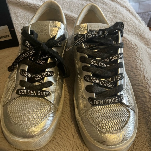 Golden Goose Standard Silver Ray Sneakers Limited Edition - Picture 1 of 9
